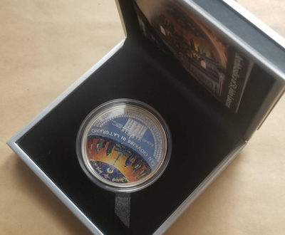 【随心拍&Getcoins】现代钱币拍卖第四十五期 库克2017年圣维塔大教堂弧面彩色精制银币