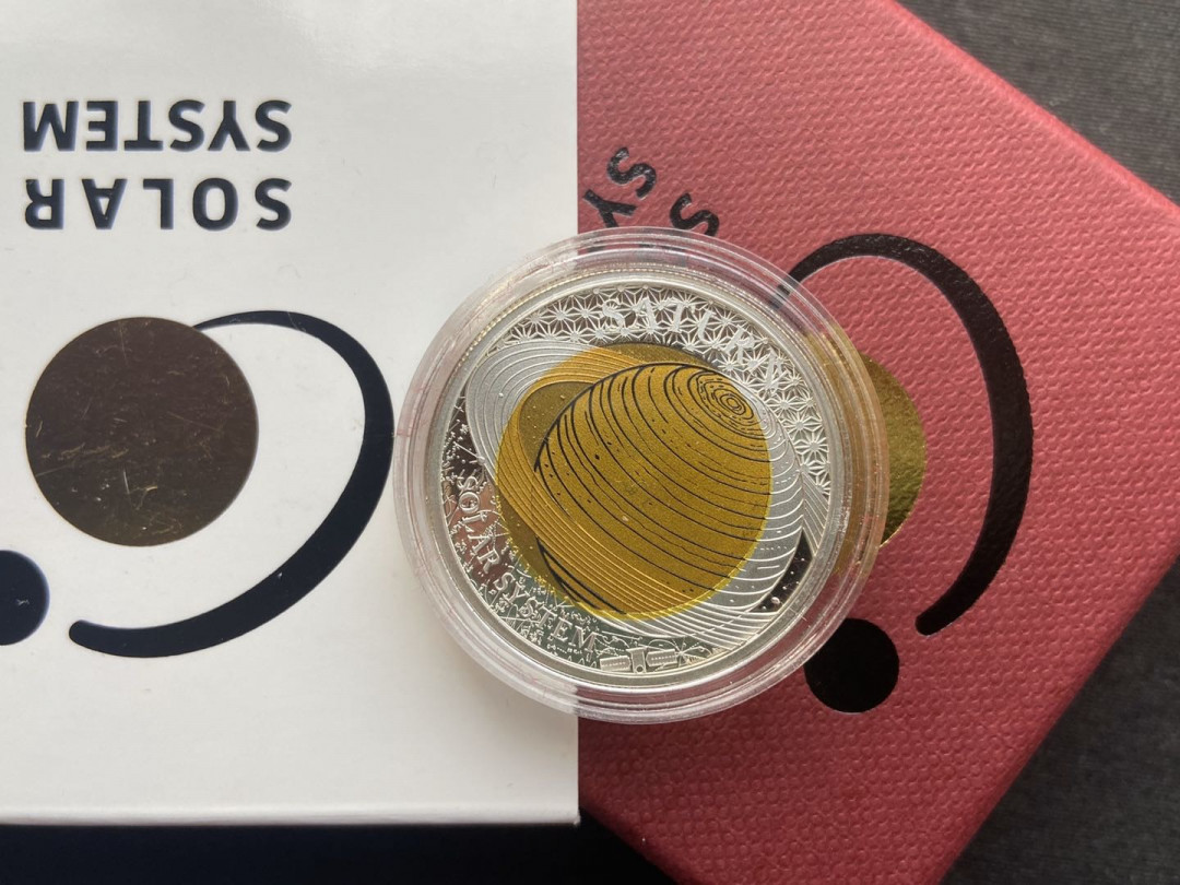 【币观天下】第九十七期钱币拍卖 【帕劳】精制印铌星球系列第一枚-土星