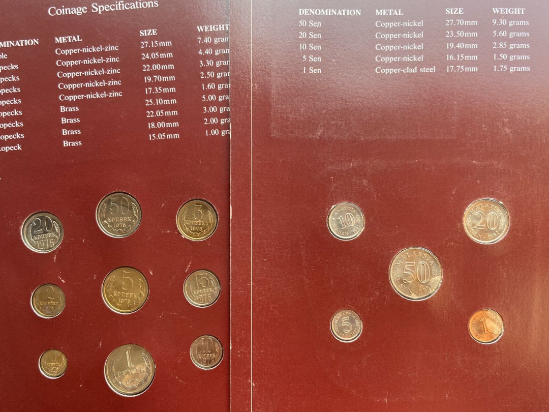 【币观天下】第九十七期钱币拍卖 【富兰克林】1976苏联+马来西亚