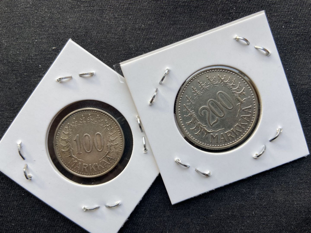 【币观天下】第九十七期钱币拍卖 【芬兰】芬兰1957银币2枚～