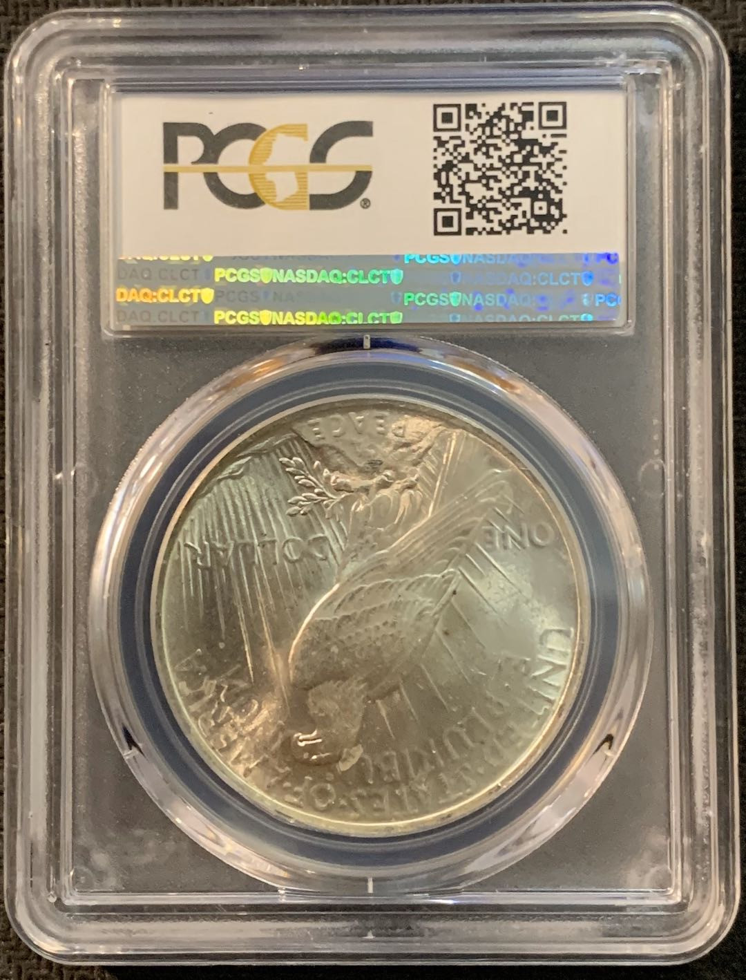 紫瑗钱币—微拍第17期  美国 1923年 和平鸽 1美元 PCGS MS63