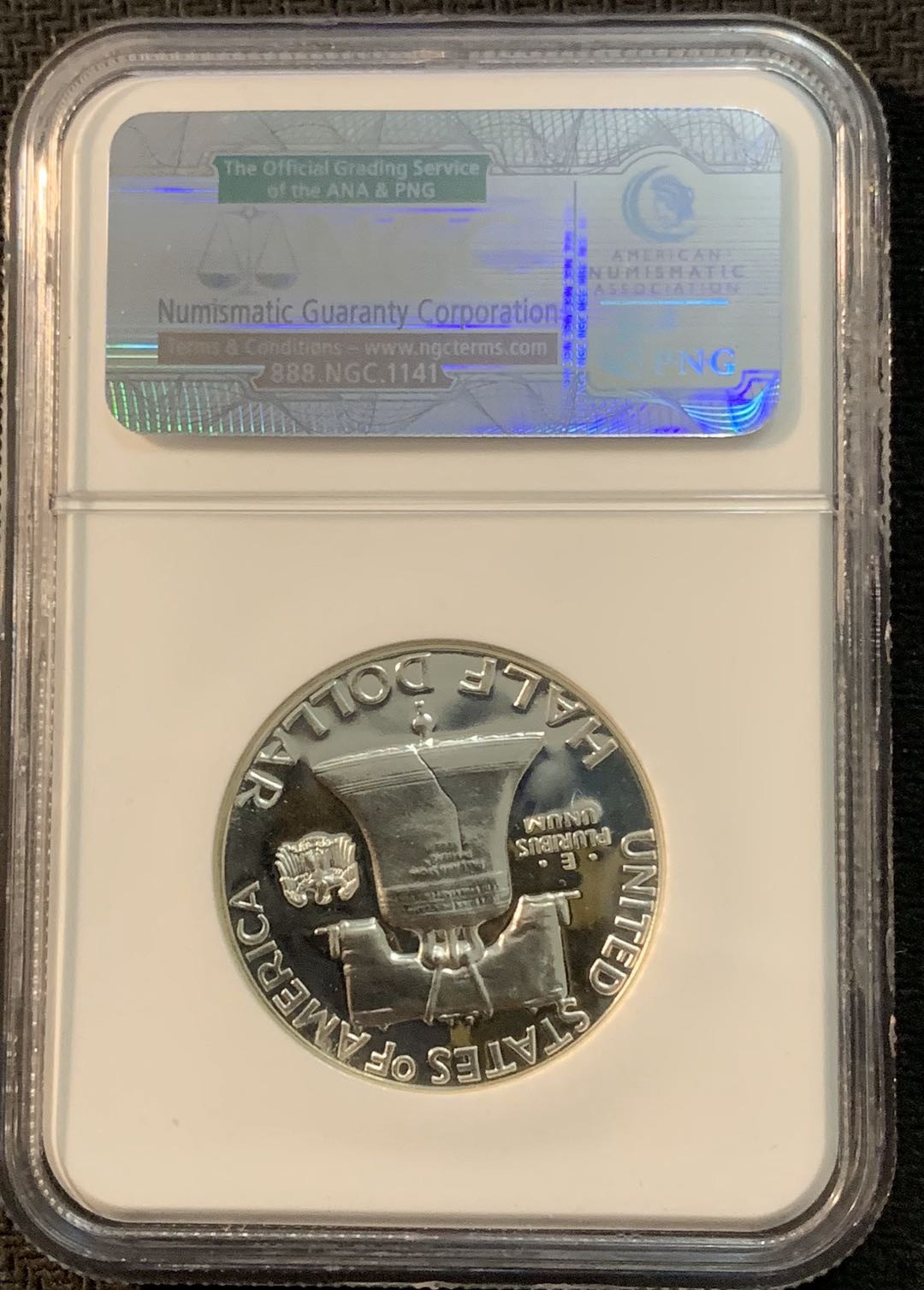 紫瑗钱币—微拍第17期  美国 1961年 富兰克林 50美分 NGC PR67