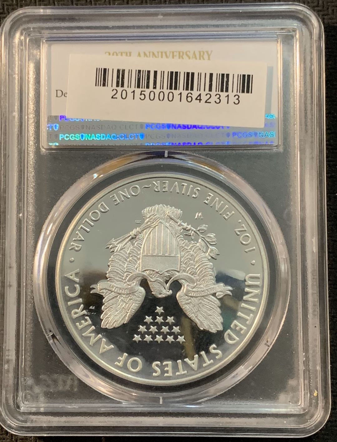 紫瑗钱币—微拍第17期  美国 2016年 行走投资银币 1美元 PCGS PR69 DCAM 首期版
