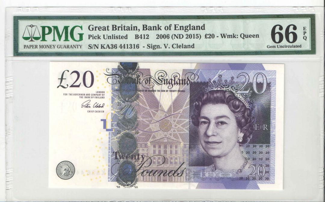 【收藏联盟】第116期拍卖——格拉斯哥大学的荣光 英国 2015年 20镑 PMG66EPQ  女王 亚当斯密
