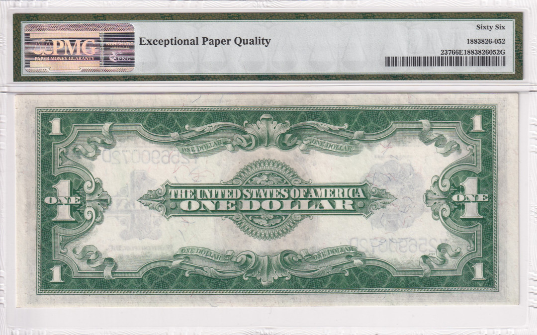 【收藏联盟】第116期拍卖——格拉斯哥大学的荣光 美国 1923年 1元 Fr.237 PMG66EPQ 华盛顿 大票幅