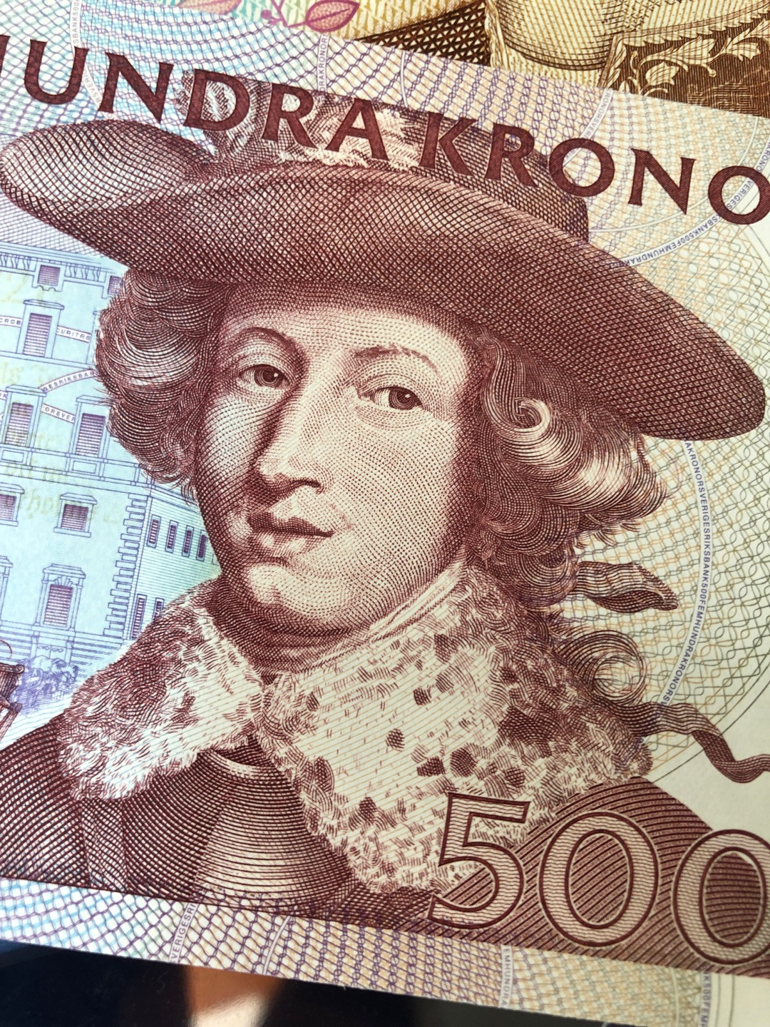 《外钞收藏家》第七十五期拍卖目录 瑞典500克朗 帅气的卡尔 全新unc