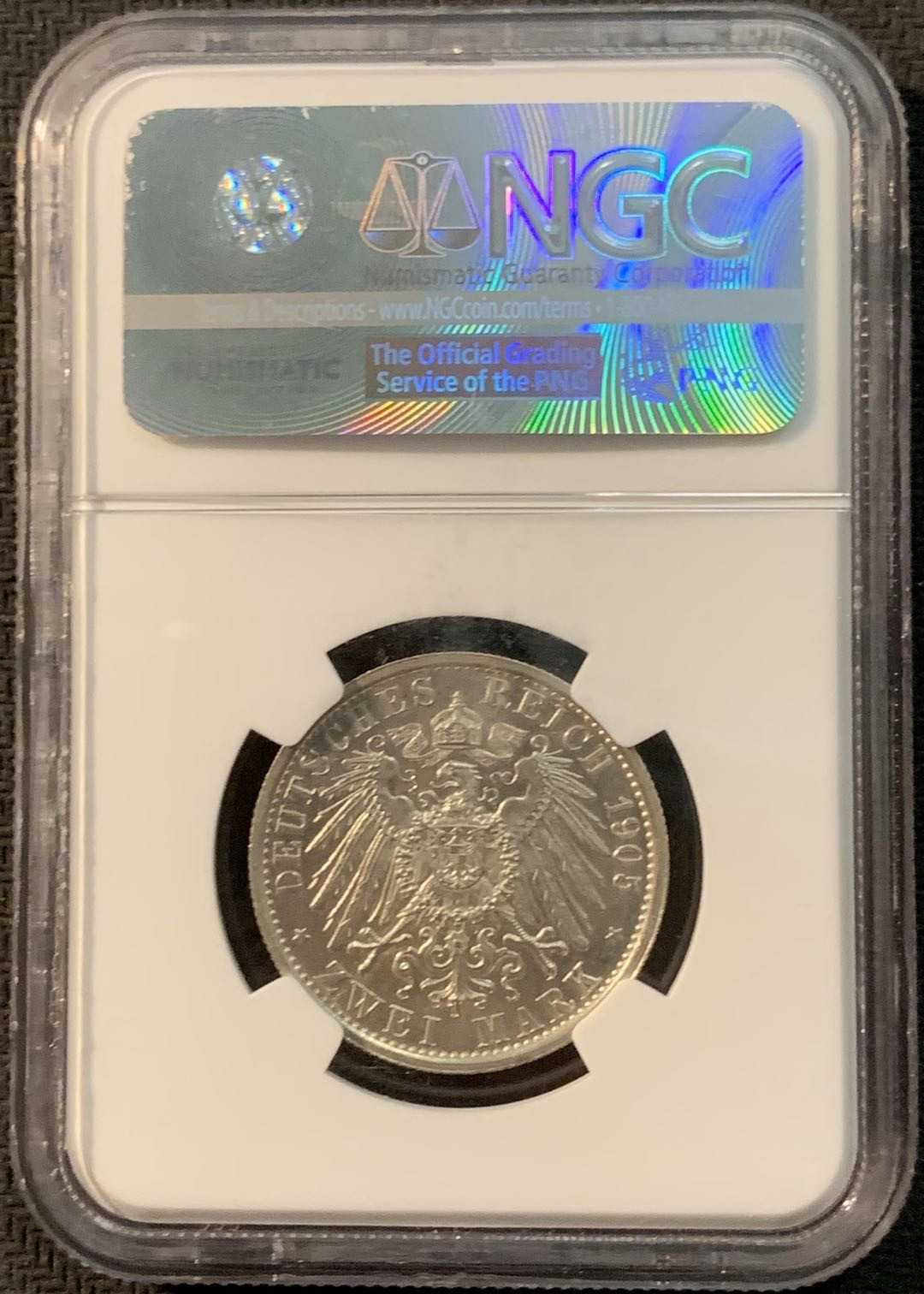 紫瑗钱币—微拍第20期 德国专场 德国 施瓦茨堡 1905年 2马克 NGC MS63