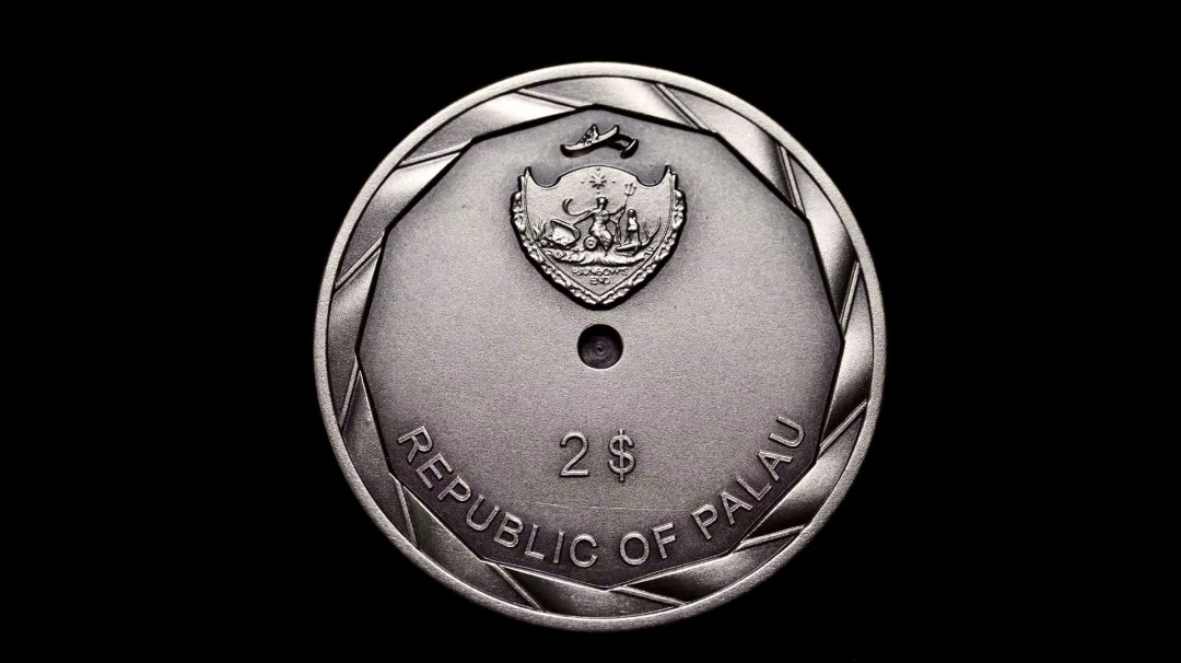 CSIS-GREAT评级精品钱币拍卖第二十三期 帕劳2019年照相术发明180周年仿古镂空纪念使用银币暗盒古典相机