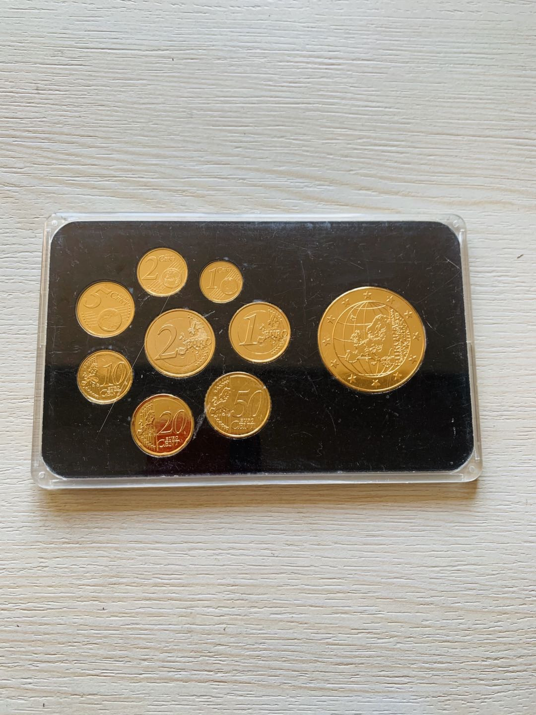 紫瑗钱币—微拍第21期  马耳他 2008年 欧元全套 镀金 镀钌 带大型章 共8枚币1枚章 卡装