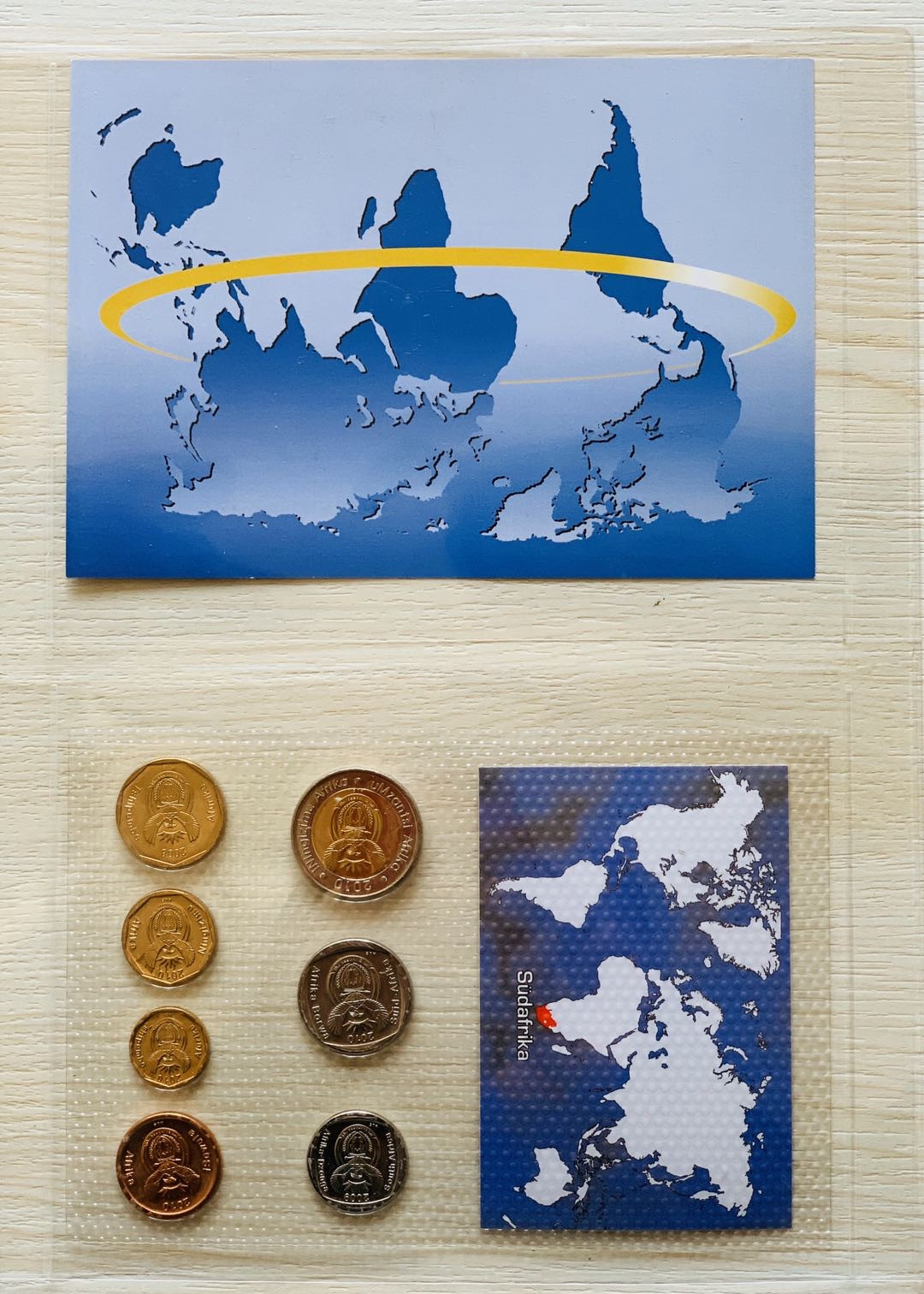 紫瑗钱币—微拍第21期  南非 流通币 7枚套  带德国说明书