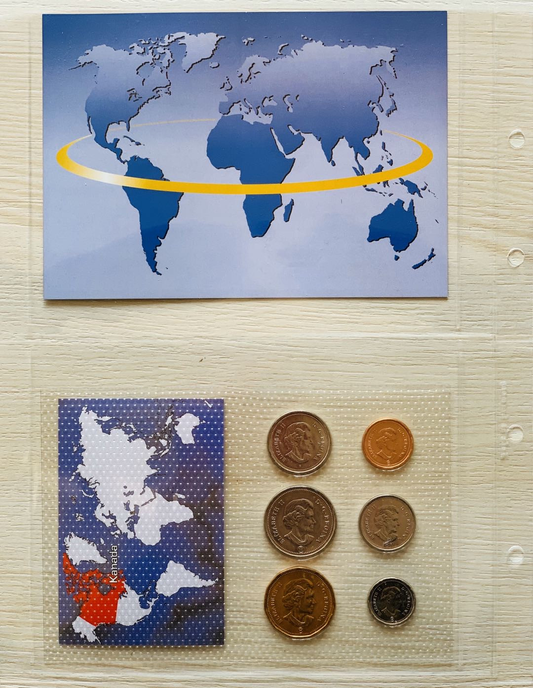 紫瑗钱币—微拍第21期  加拿大 流通币 6枚套 带德国说明书