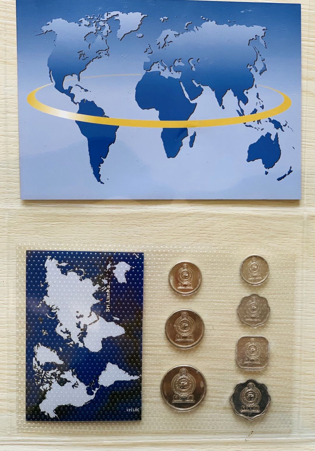 紫瑗钱币—微拍第21期  斯里兰卡 流通币 7枚套 带德国说明书