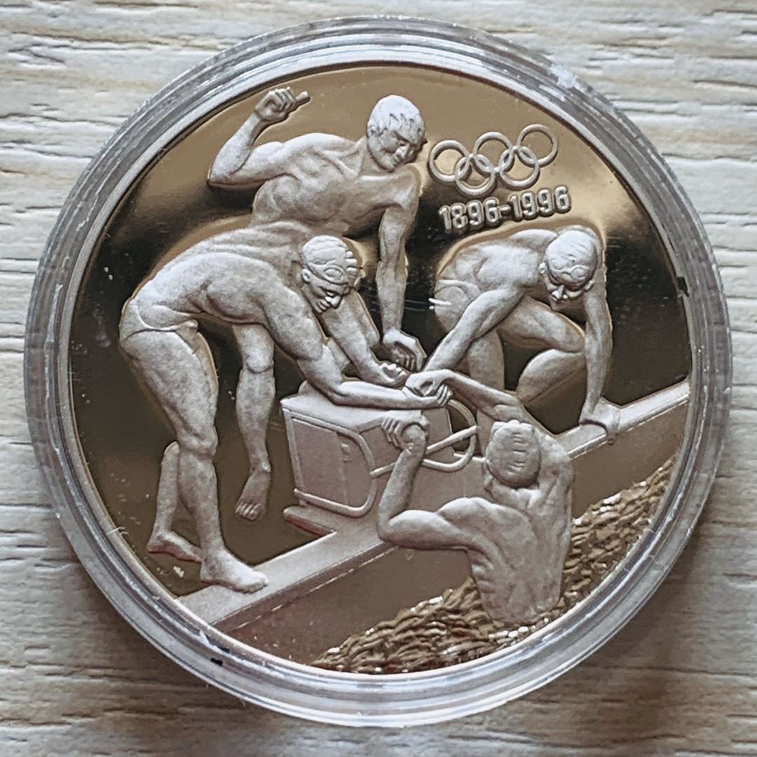紫瑗钱币—微拍第21期  澳大利亚 1993年 奥运百年 20元 33.62克 0.925银 精制