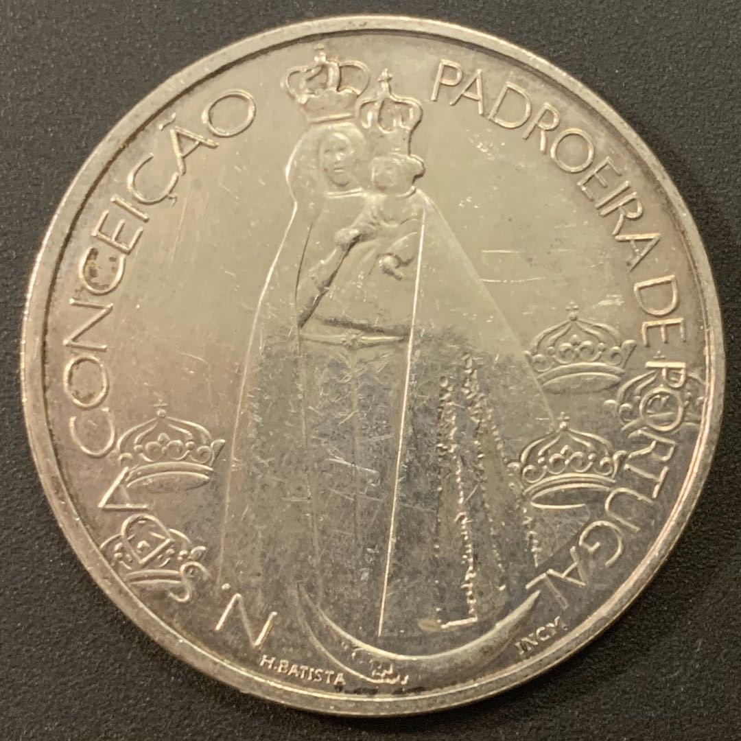 紫瑗钱币—微拍第21期  葡萄牙 1996年 孔塞桑守护神 1000埃斯库多 28克 0.5银