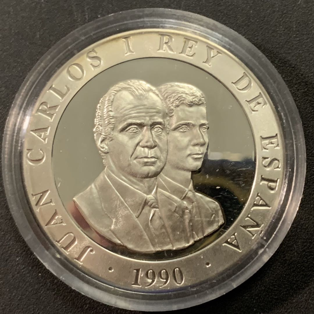 紫瑗钱币—微拍第22期 —外国现代银币场 西班牙 1990年 奥运会 篮球 2000比塞塔 27克 0.925银 精制