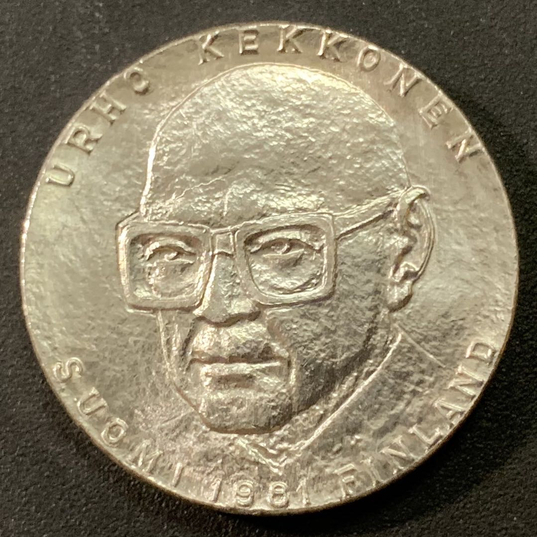 紫瑗钱币—微拍第22期 —外国现代银币场 芬兰 1981年 吉科宁总统诞辰80周年 50马克 20克 0.5银
