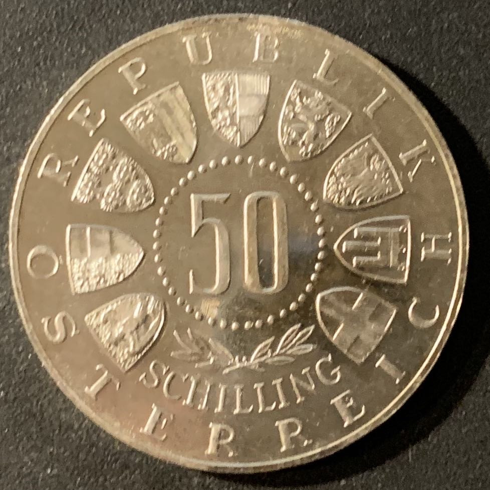 紫瑗钱币—微拍第24期  奥地利 1964年 冬奥会 50先令 20克 0.9银