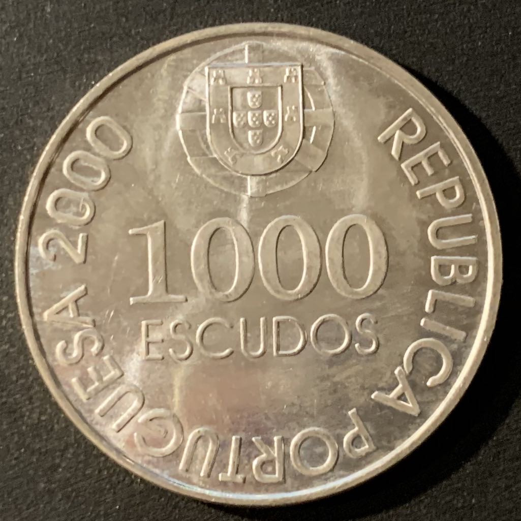 紫瑗钱币—微拍第24期  葡萄牙 2000年 唐吉坷德 1000埃斯库多 27克 0.5银