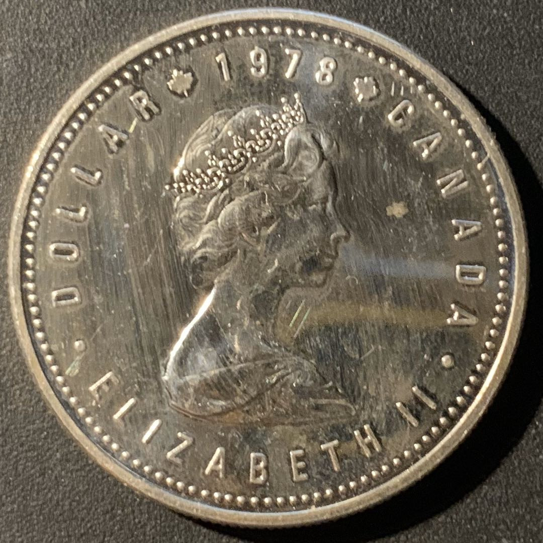 紫瑗钱币—微拍第24期  加拿大 1978年 第11届英联邦运动会 1元 银币 23.33克 0.5银 
