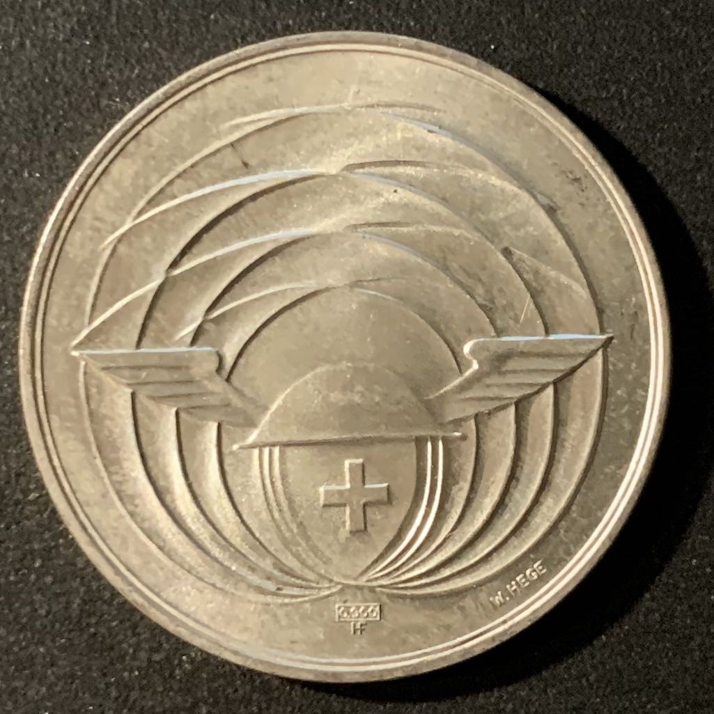 紫瑗钱币—微拍第24期  瑞士 1966年 瑞士博物馆 纪念银章 15克 0.9银