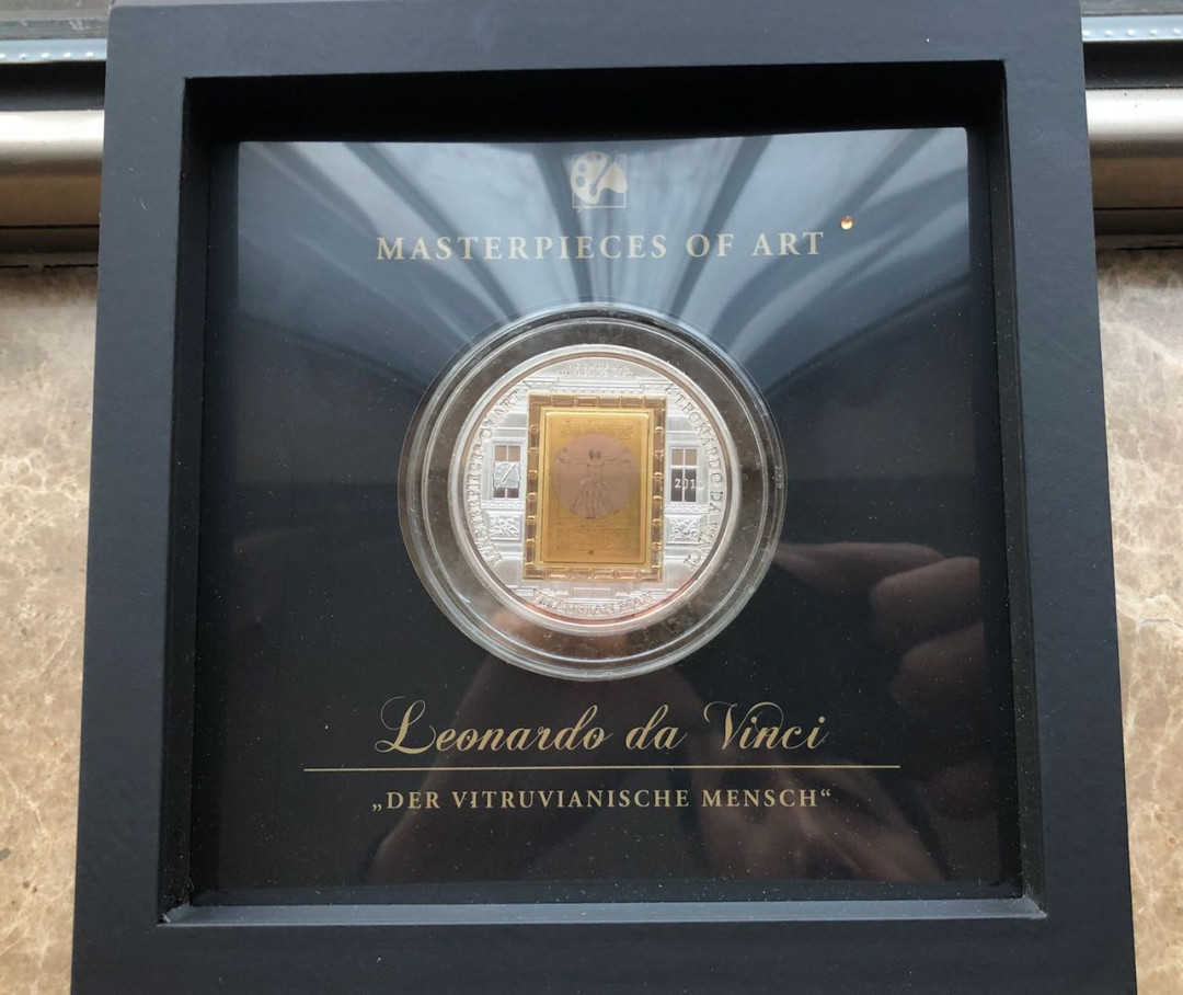 中西合璧，各美其美！ 库克群岛发行艺术大师系列之达芬奇银币