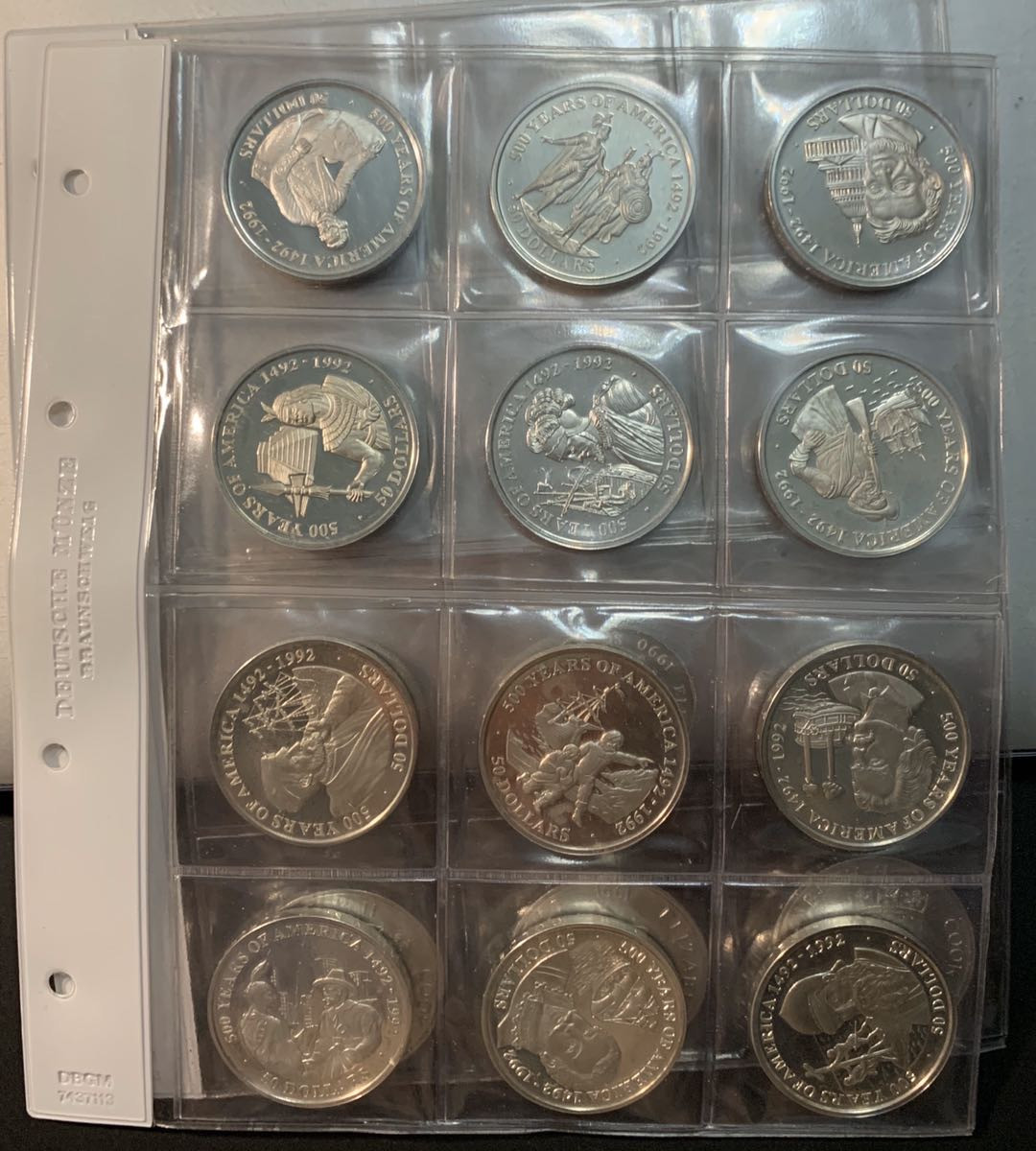 紫瑗钱币—微拍第25期  库克群岛 20元 共55枚（53枚20元 2枚10元）共计52盎司 银币 各不相同 一组拍