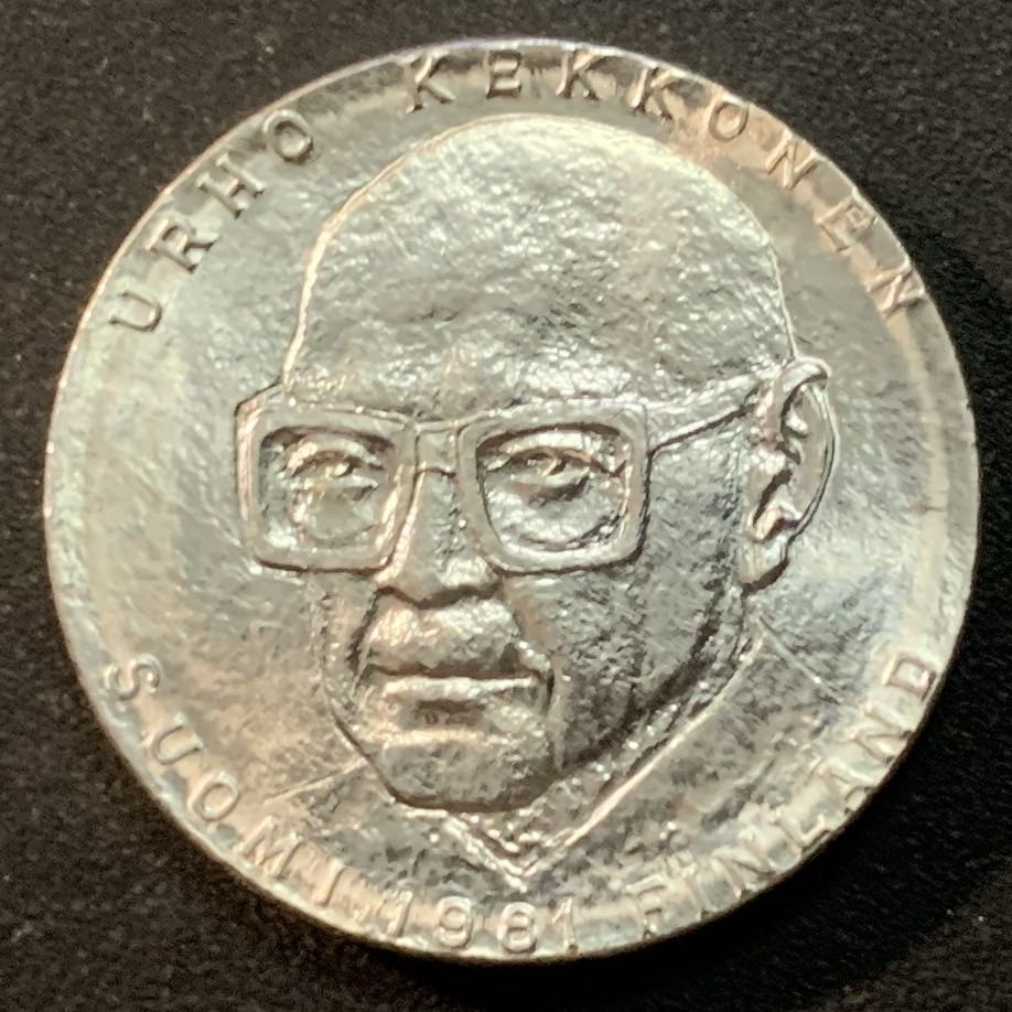 紫瑗钱币—微拍第26期  芬兰 1981年 吉科宁总统诞辰80周年 50马克 20克 0.5银