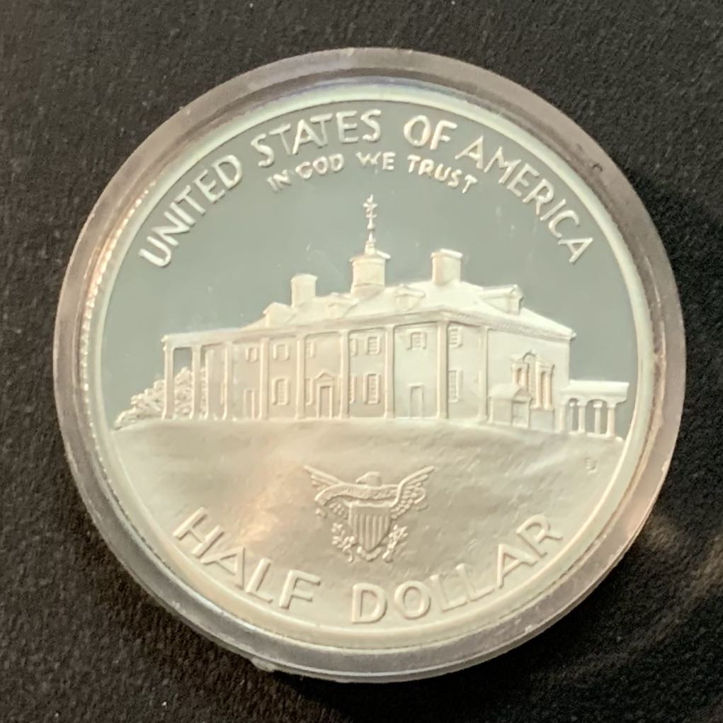 紫瑗钱币—微拍第26期  美国 1982年  华盛顿250周年 50美分 12.5克 0.9银 精制