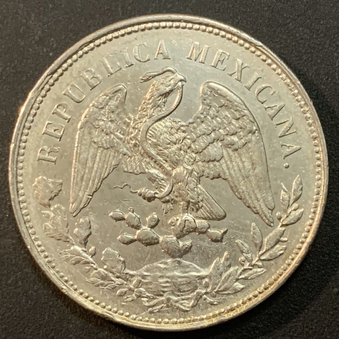 紫瑗钱币—微拍第26期  墨西哥 1903年 MO AM 1比索 直边鹰洋