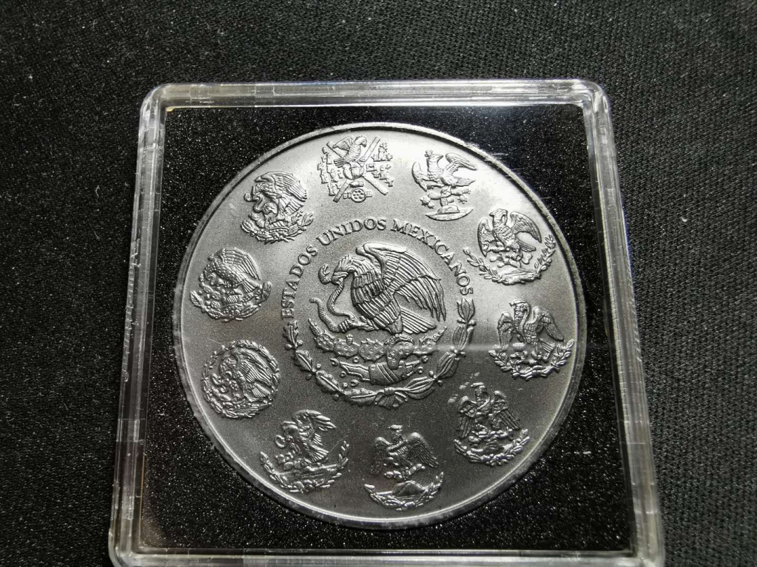 【鲸贝乐淘】千字文·第“率宾归王”号拍卖 墨西哥🇲🇽2015年一盎司自由女神精制镀金银币，无划痕，非普制投资银币