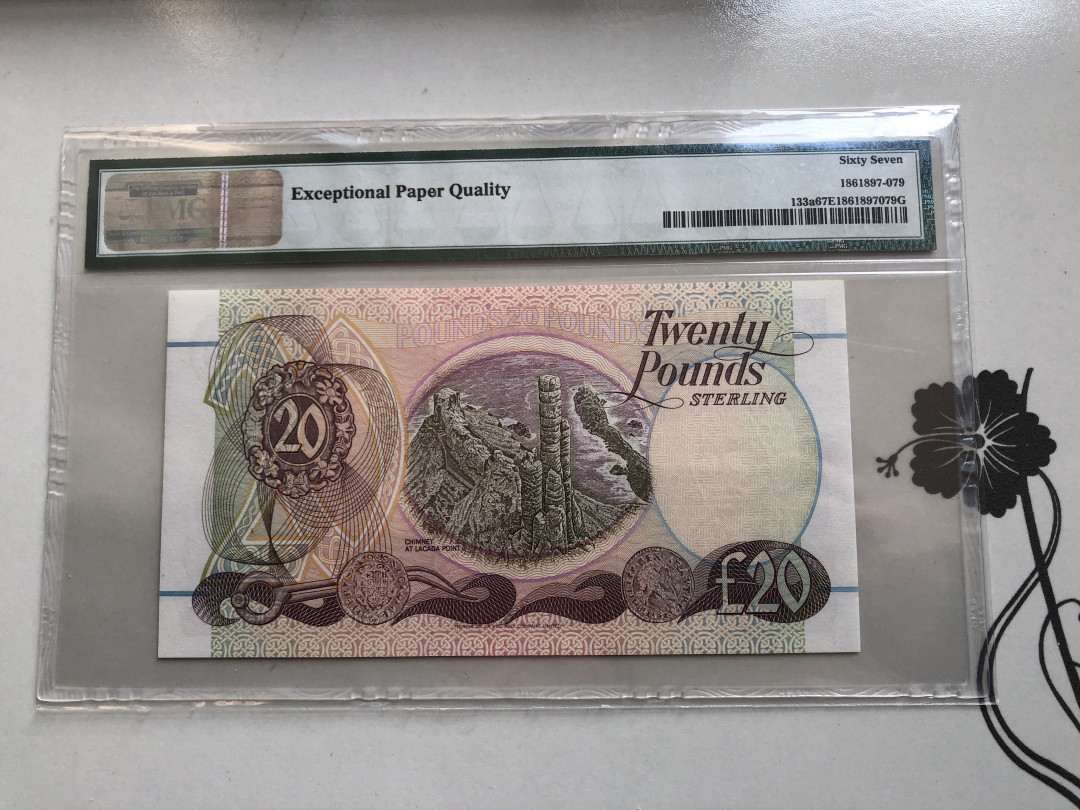 【收藏联盟】第120期拍卖——巴涅尔纪念碑 北爱尔兰 1994年20镑 PMG67EPQ 高分p133a