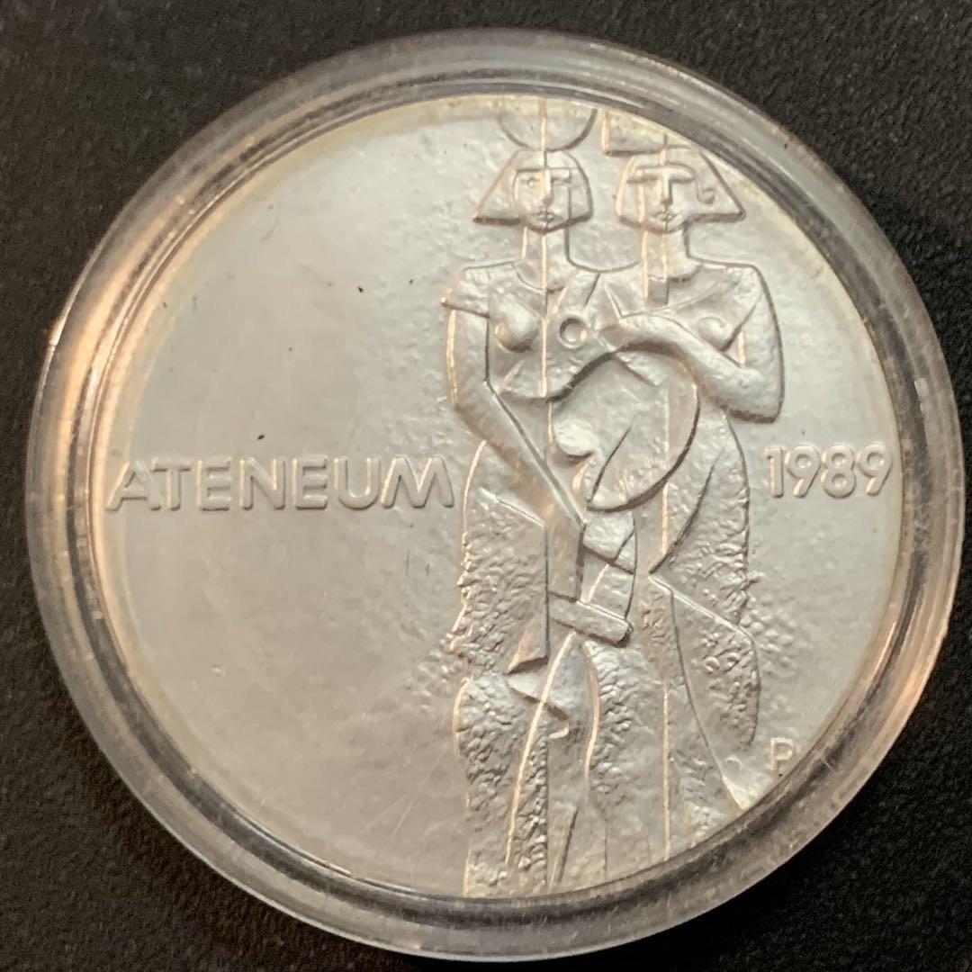 紫瑗钱币—微拍第27期  芬兰 1989年 赫尔辛基阿黛浓美术馆 100马克 24克 0.83银