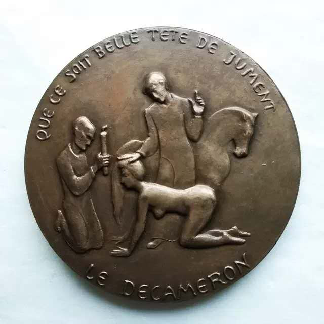 麦朵尔俱乐部第16场拍卖 法国大铜章/雕塑家SCARPA/稀少原版/人文主义三杰之大诗人薄伽丘