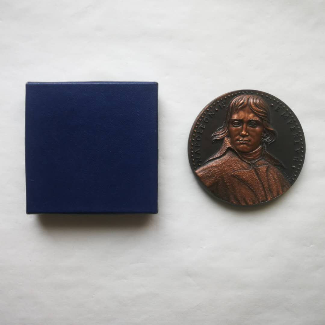 麦朵尔俱乐部第16场拍卖 法国大铜章-拿破仑（黑底上色版）