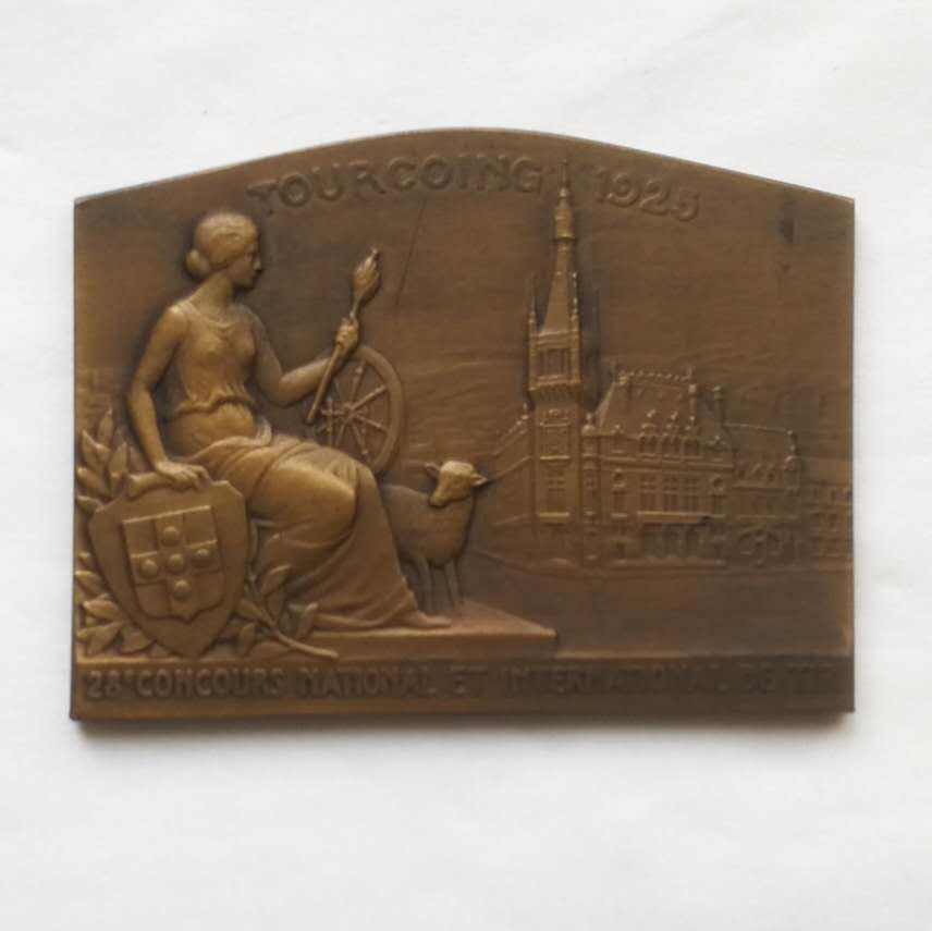麦朵尔俱乐部第16场拍卖 法国大铜章-1925年图尔昆国际射击比赛铜章（28国参加）