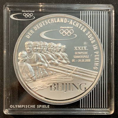 紫瑗钱币—微拍第28期  - 德国 2008年 北京奥运会 纪念章 22.4克 0.925银 