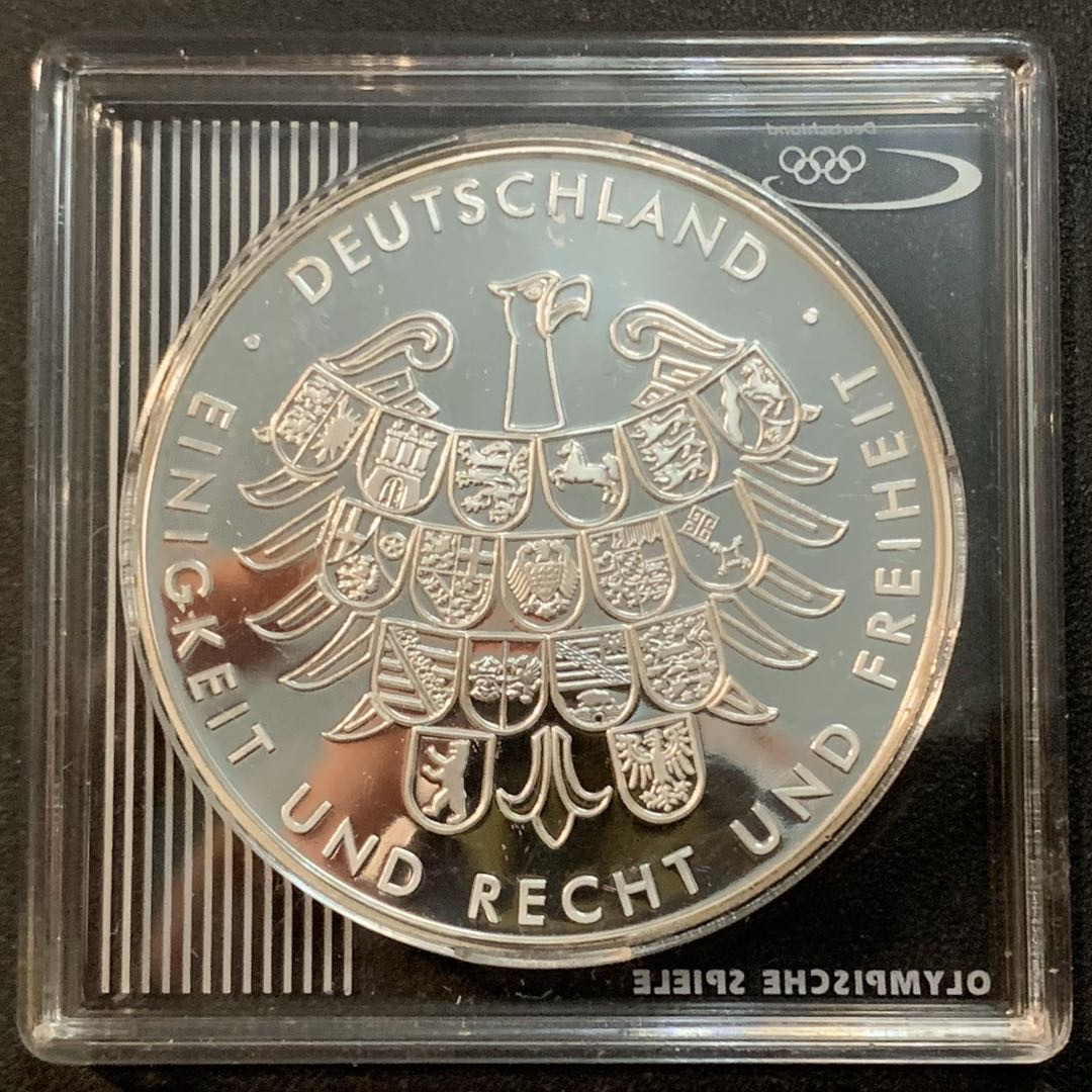 紫瑗钱币—微拍第28期  德国 2008年 北京奥运会 纪念章 22.4克 0.925银 