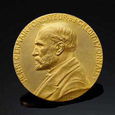 第十三场新艺术麦朵尔 - 法国里昂信贷银行纪念大铜章