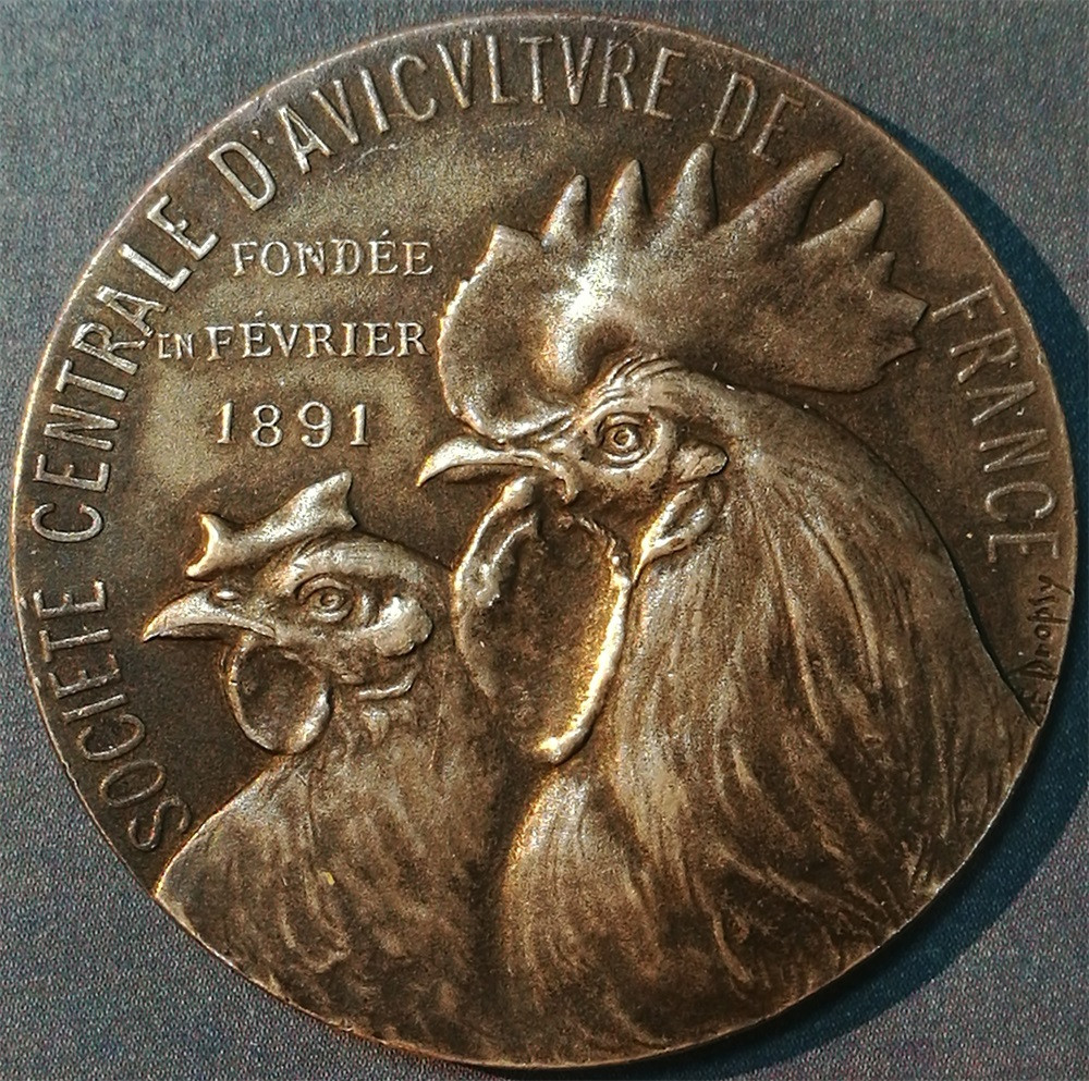 麦朵尔俱乐部第17场拍卖 法国高卢雄鸡镀银小铜章