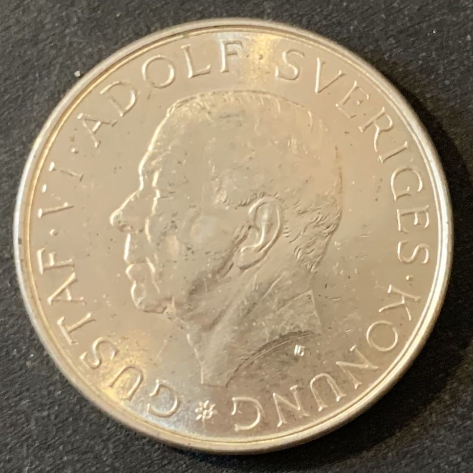 紫瑗钱币—微拍第28期  瑞典 1972年 古斯塔夫六世诞辰90周年 18克 0.83银