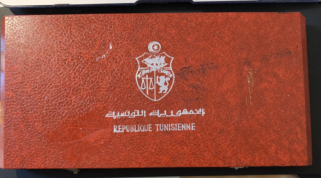 紫瑗钱币—微拍第28期  突尼斯 1969年 迦太基文明 全套10枚 大银币 共200克 0.925银 原盒证书 