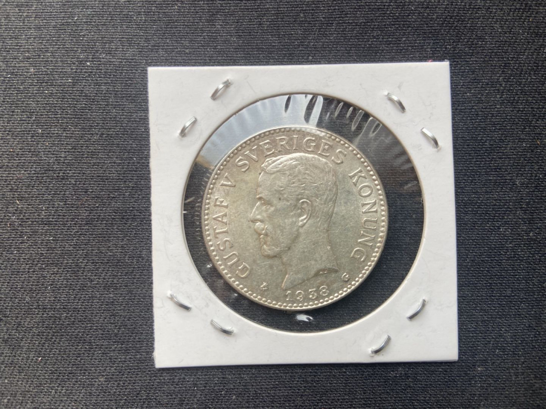 【币观天下】第九十八期钱币拍卖 【瑞典】瑞典1938年2克朗银币