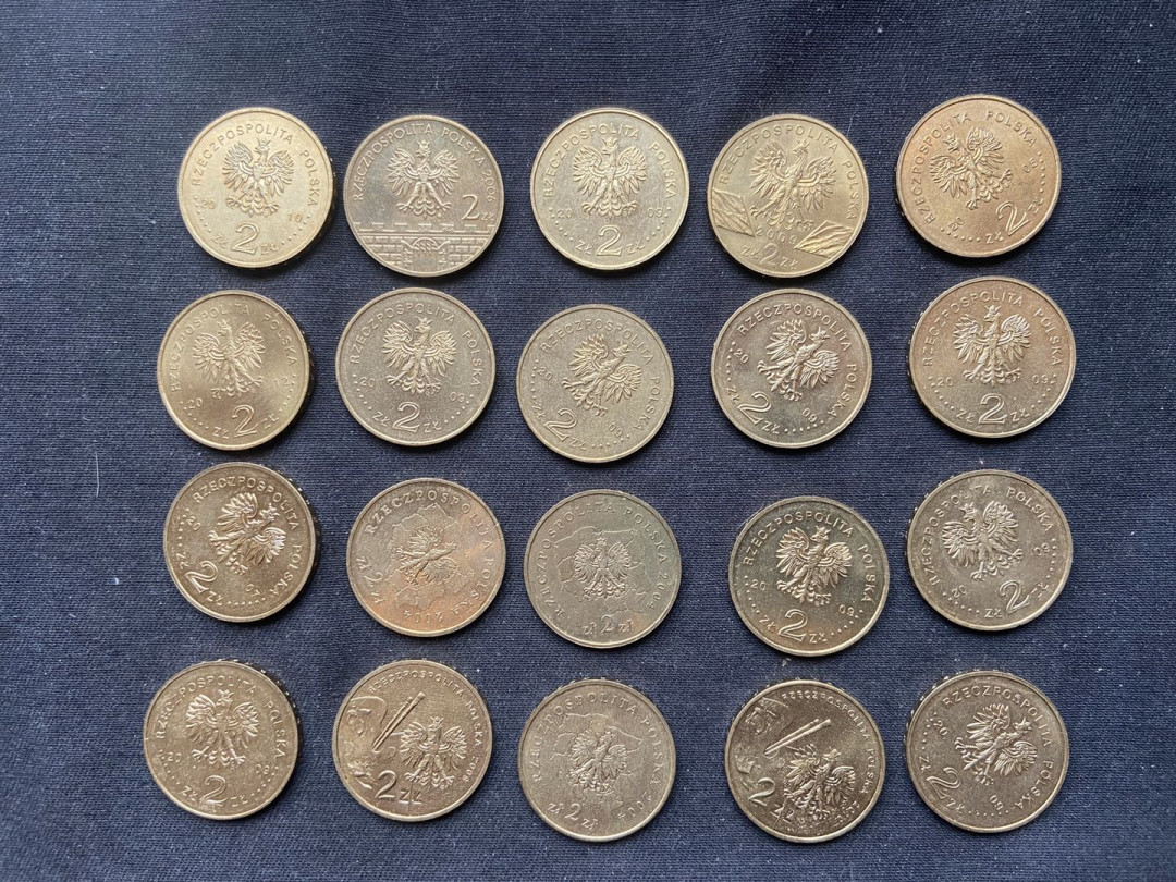 【币观天下】第九十八期钱币拍卖 波兰2兹罗提纪念币20枚【混拍】