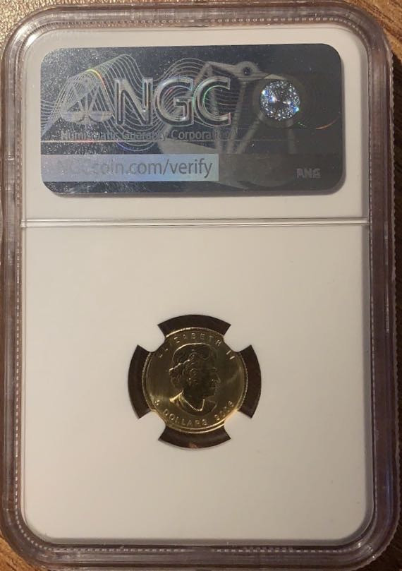 紫瑗钱币—微拍第29期  加拿大 2006年 枫叶 5元 1/10盎司 3.11克 0.9999金 NGC MS68