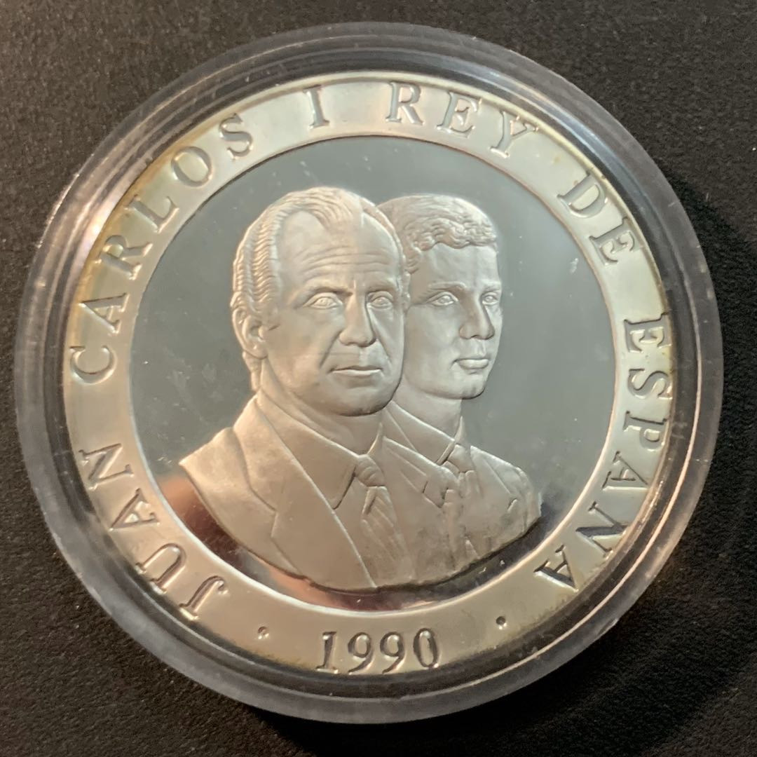 紫瑗钱币—微拍第29期  西班牙 1990年 奥运会 跑步 2000比塞塔 27克 0.925银 精制