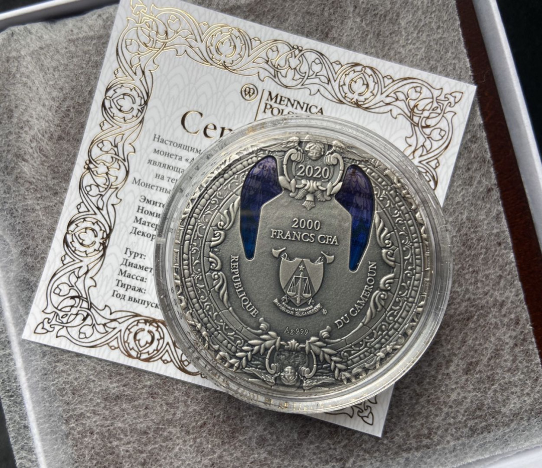 【币观天下】第九十八期钱币拍卖 【喀麦隆】纽埃高浮雕大天使系列第一枚加百列【2oz】