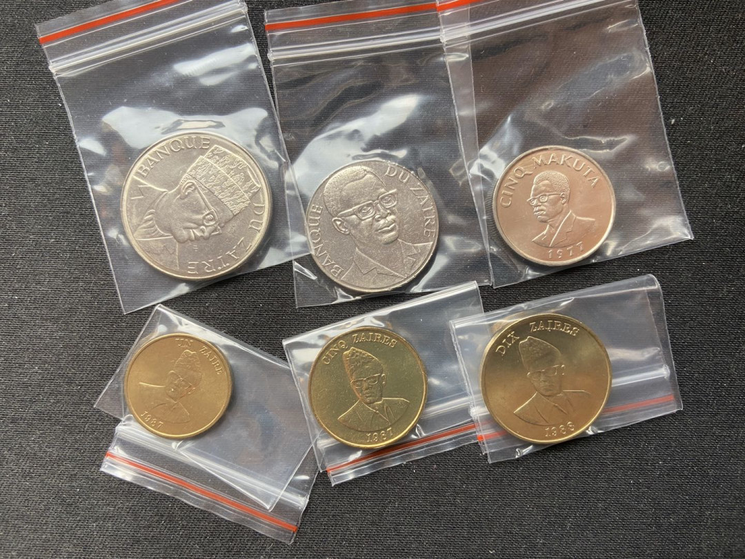 【币观天下】第九十八期钱币拍卖 【扎伊尔】扎伊尔流通币6枚【老版流通币】