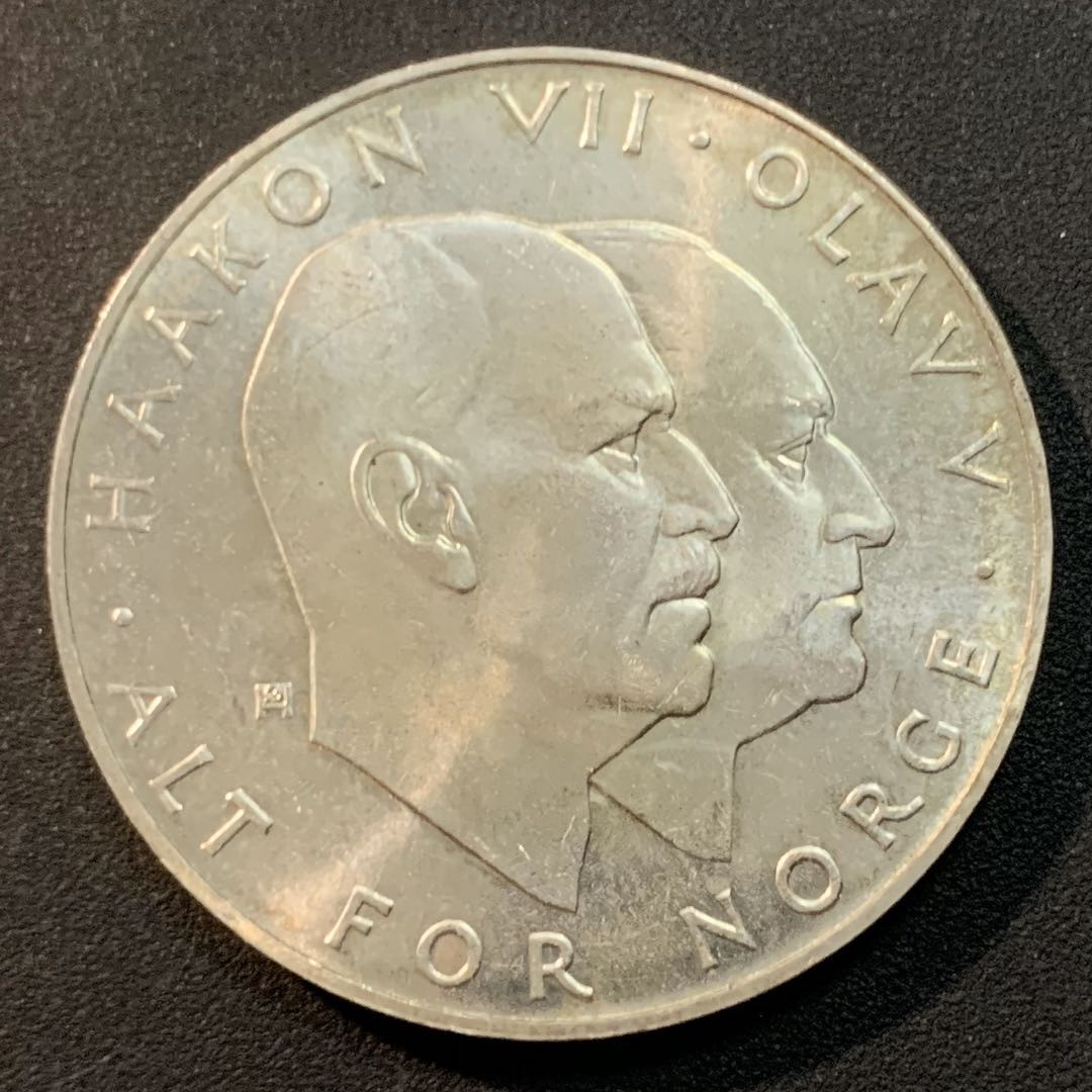 紫瑗钱币—微拍第29期  挪威 1970年 二战胜利25周年 25克朗 29克 0.875银