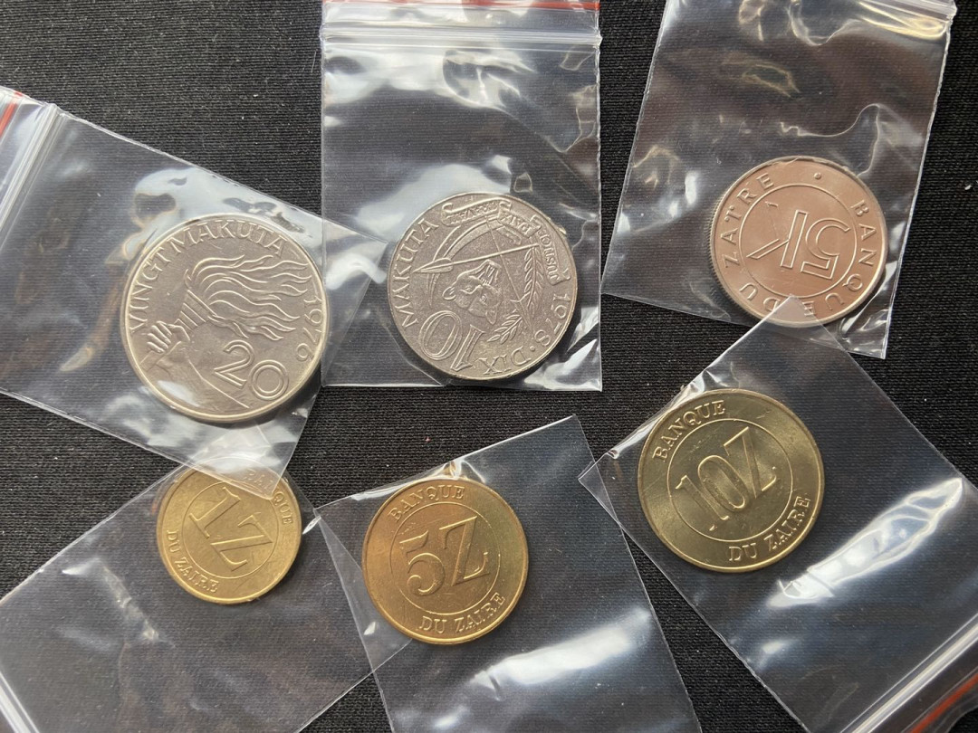 【币观天下】第九十八期钱币拍卖 【扎伊尔】扎伊尔流通币6枚【老版流通币】