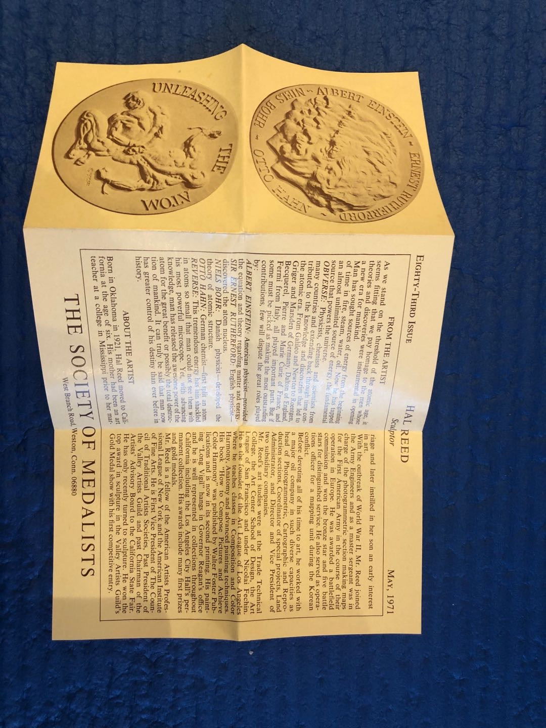 美国SOM和绿溪等麦朵尔拍卖19 SOM83科学巨匠爱因斯坦